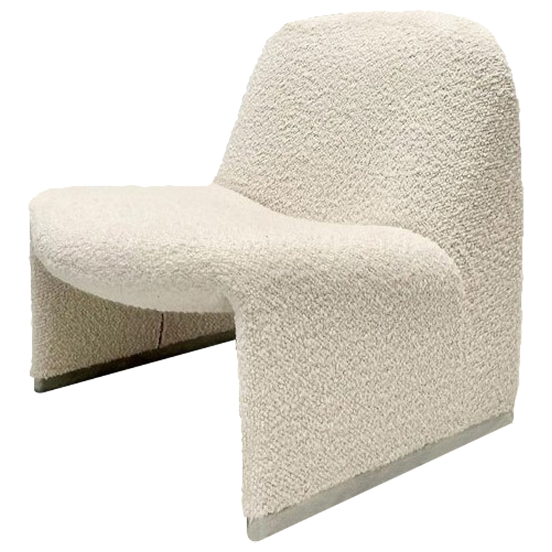 Кресло Kaydan White Boucle Armchair  в Санкт-петербурге | Loft Concept 