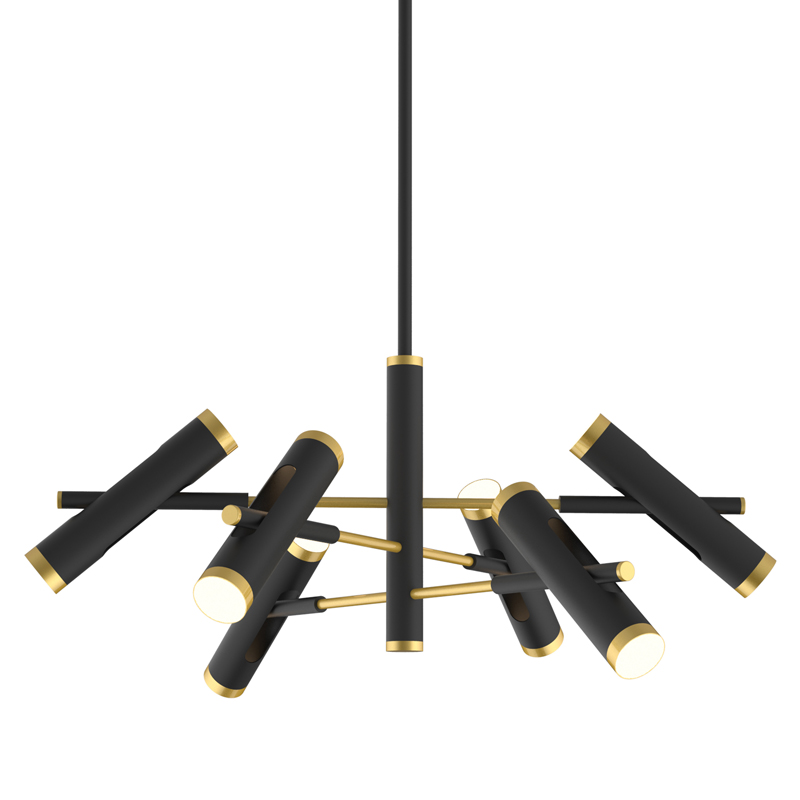 Люстра Rainer Chandelier black Черный Золотой в Санкт-петербурге | Loft Concept 