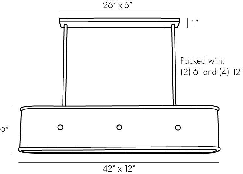 Люстра Arteriors GLENDALE LINEAR CHANDELIER в Санкт-петербурге