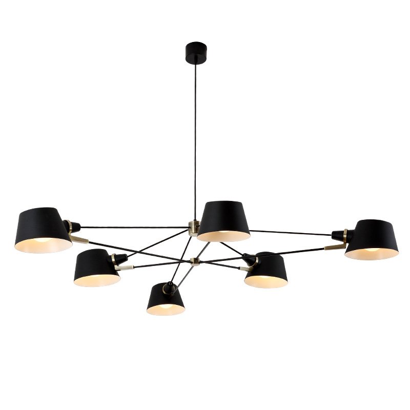 Люстра Brendan Ravenhill  Long Pivot Chandelier Черный в Санкт-петербурге | Loft Concept 