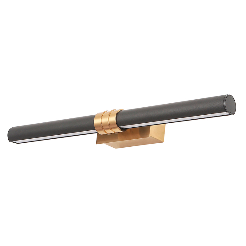 Бра с черным матовым корпусом и золотистым креплением Trumpet tube Латунь Белый Черный Бра с черным матовым корпусом и золотистым креплением Trumpet tube Латунь Белый Черный в Санкт-петербурге | Loft Concept