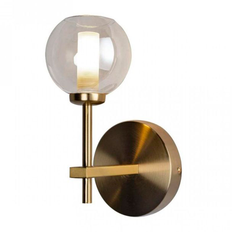 Бра RH Boule de Cristal Single Wall Lamp amber Gold Золотой Амбре янтарь в Санкт-петербурге | Loft Concept 