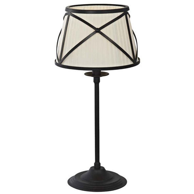 Настольная лампа с абажуром Provence Lampshade Light Brown Table Lamp Бежевый Коричневый в Санкт-петербурге | Loft Concept 