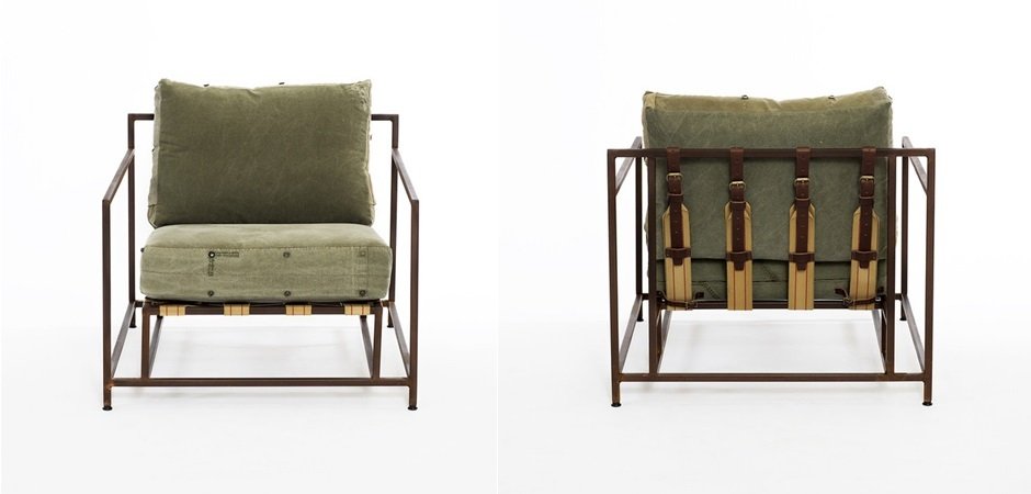 Кресло Inheritance Armchair Olive Military Fabric Кресло Inheritance Armchair Olive Military Fabric - Loft-Concept в Санкт-петербурге