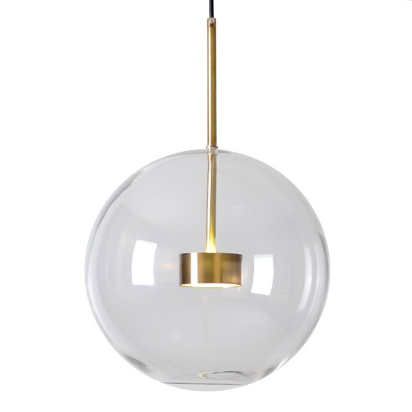 Подвесной светильник Suspension LED design BUBBLE LAMP 1 Латунь Прозрачное Стекло в Санкт-петербурге | Loft Concept 