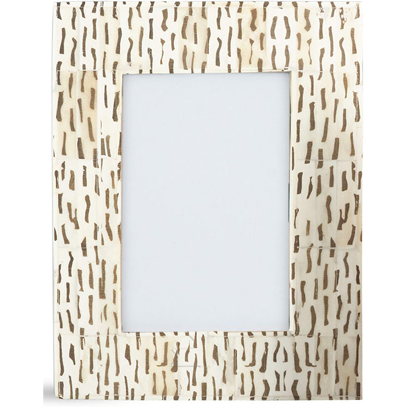 Фоторамка кость Beige Indian Bone Inlay photo frame Бежевый Коричневый в Санкт-петербурге | Loft Concept 