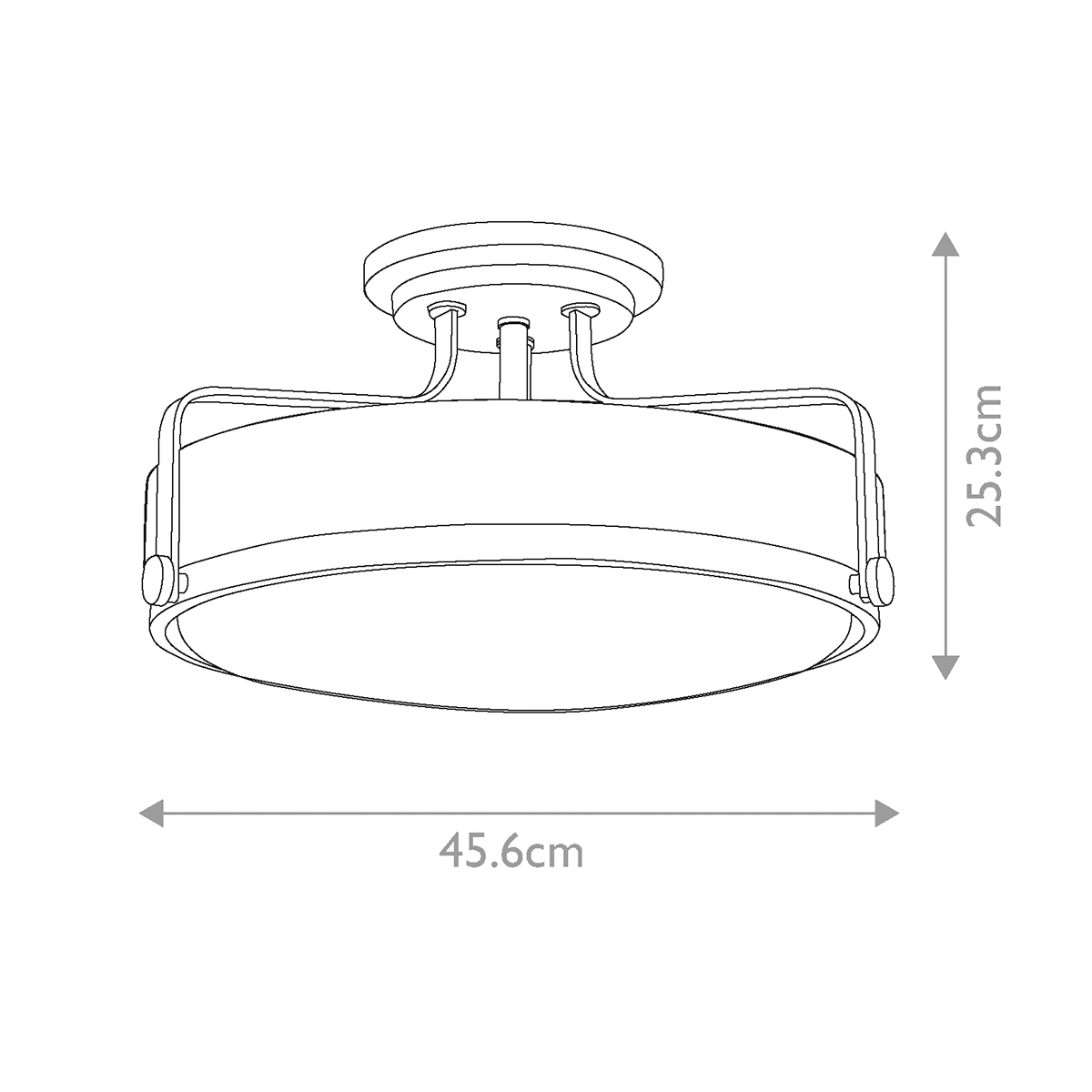 Потолочный светильник с круглым матовым белым плафоном Hinkley в Санкт-петербурге