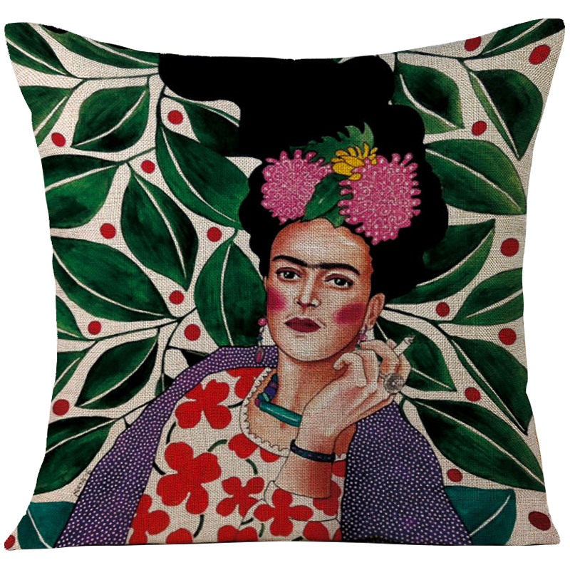 Декоративная подушка Frida Kahlo 13 Мульти в Санкт-петербурге | Loft Concept 