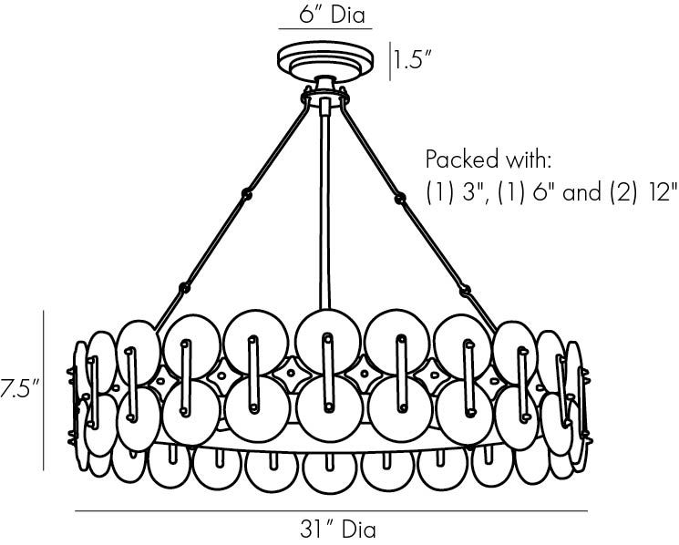 Люстра Arteriors RONDELLE CHANDELIER в Санкт-петербурге