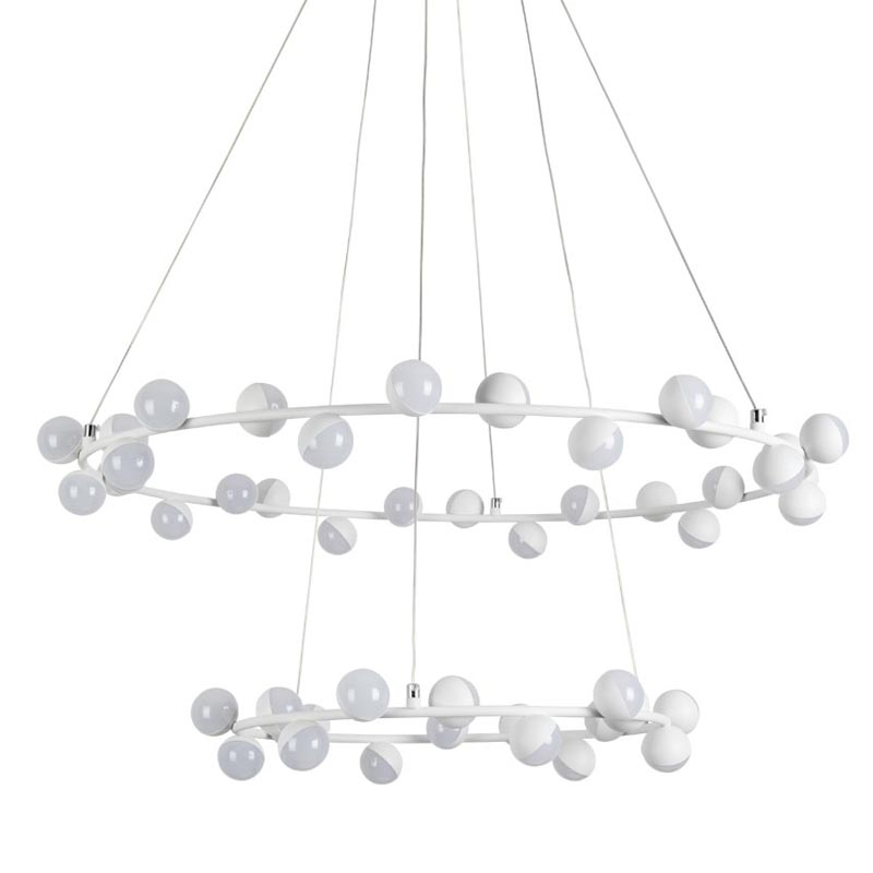 Люстра Vilelme Chandelier white double Белый в Санкт-петербурге | Loft Concept 