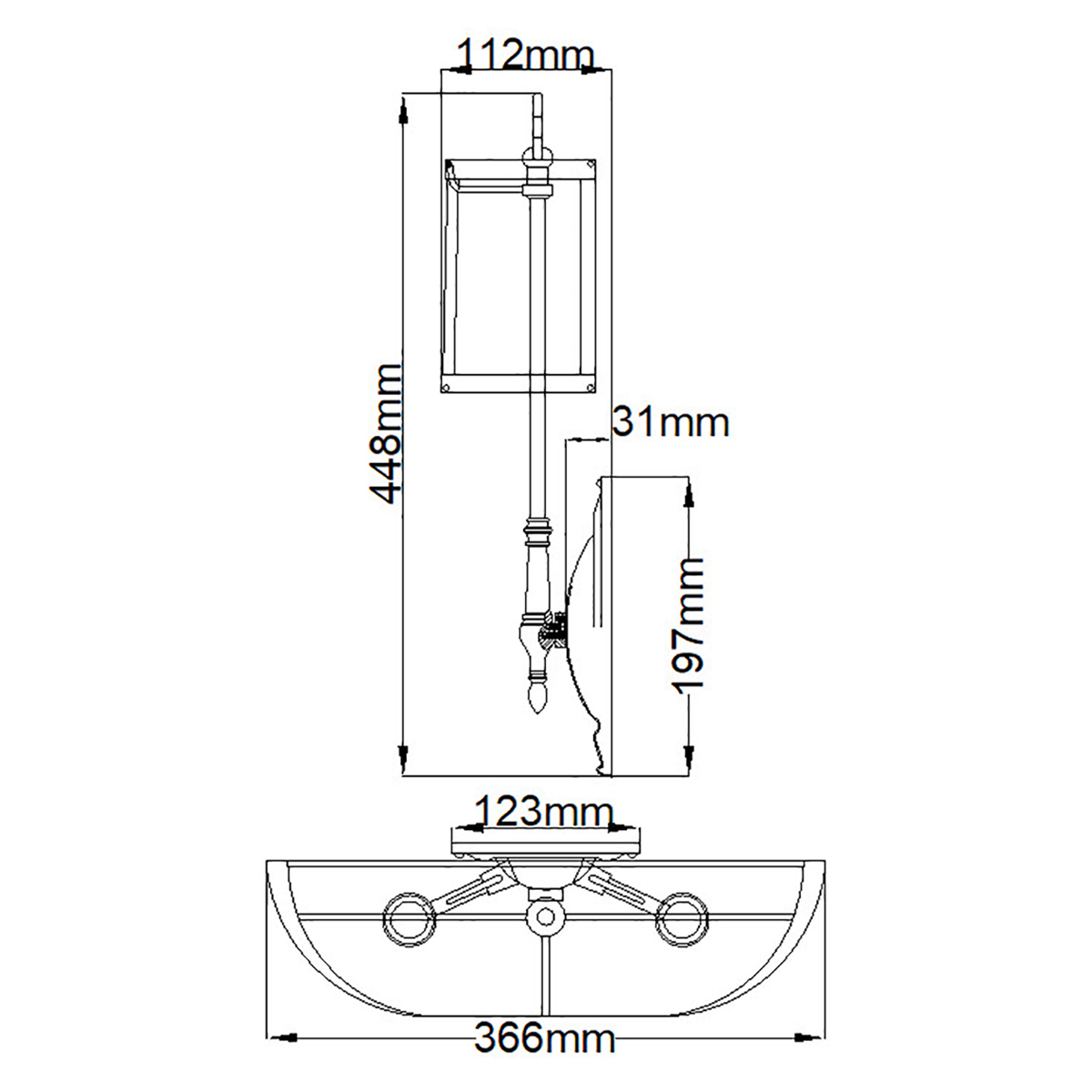 Бра с 2-мя бежевыми абажурами в классическом стиле Hinkley в Санкт-петербурге