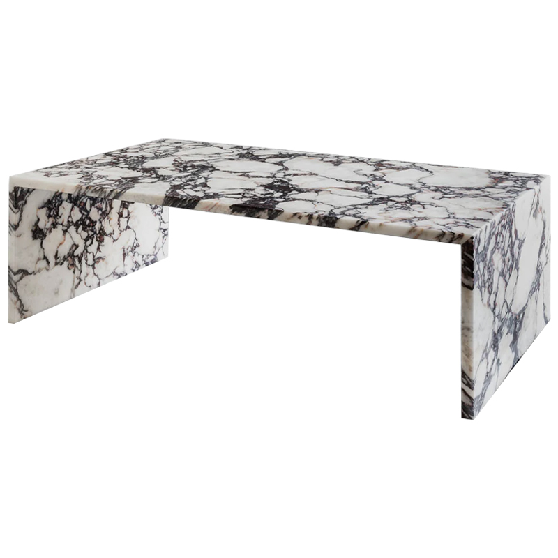 Кофейный стол Patricio Marble Coffee Table Белый Коричневый Молочный в Санкт-петербурге | Loft Concept 