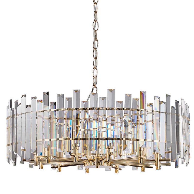 Люстра Langley Chandelier gold 80 Золотой Прозрачный в Санкт-петербурге | Loft Concept 