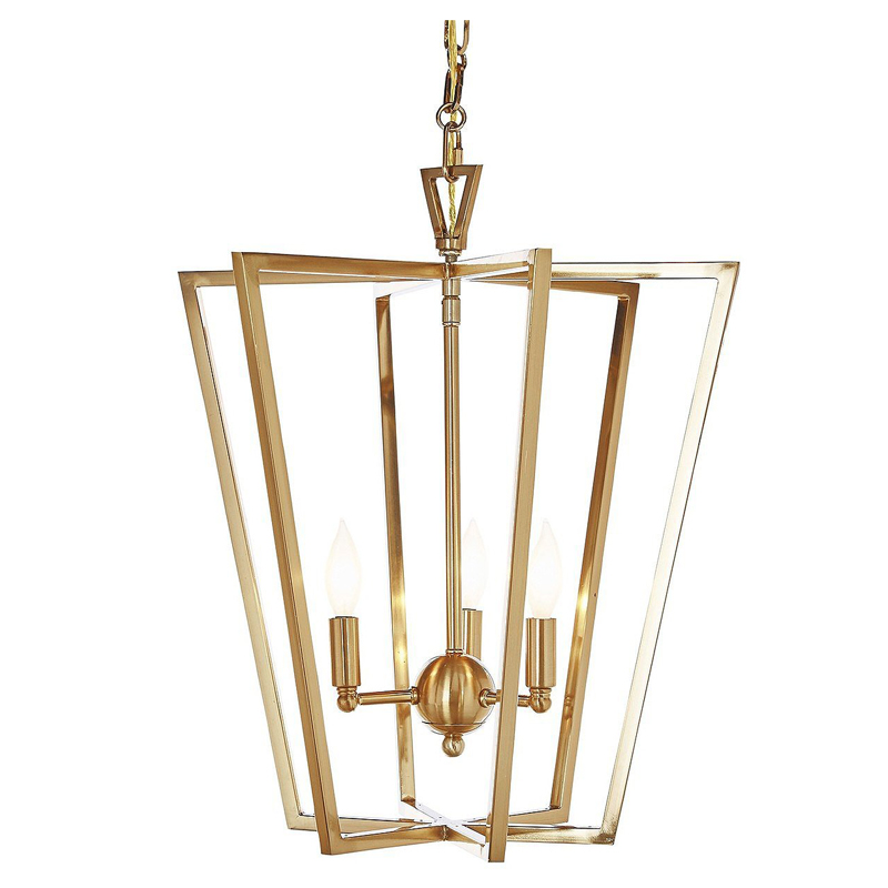 Люстра Fabiole Gold Cage Chandelier Золотой в Санкт-петербурге | Loft Concept 