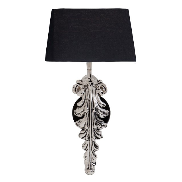 Бра Eichholtz Wall Lamp Beau Site Nickel+Black Никель Черный в Санкт-петербурге | Loft Concept 