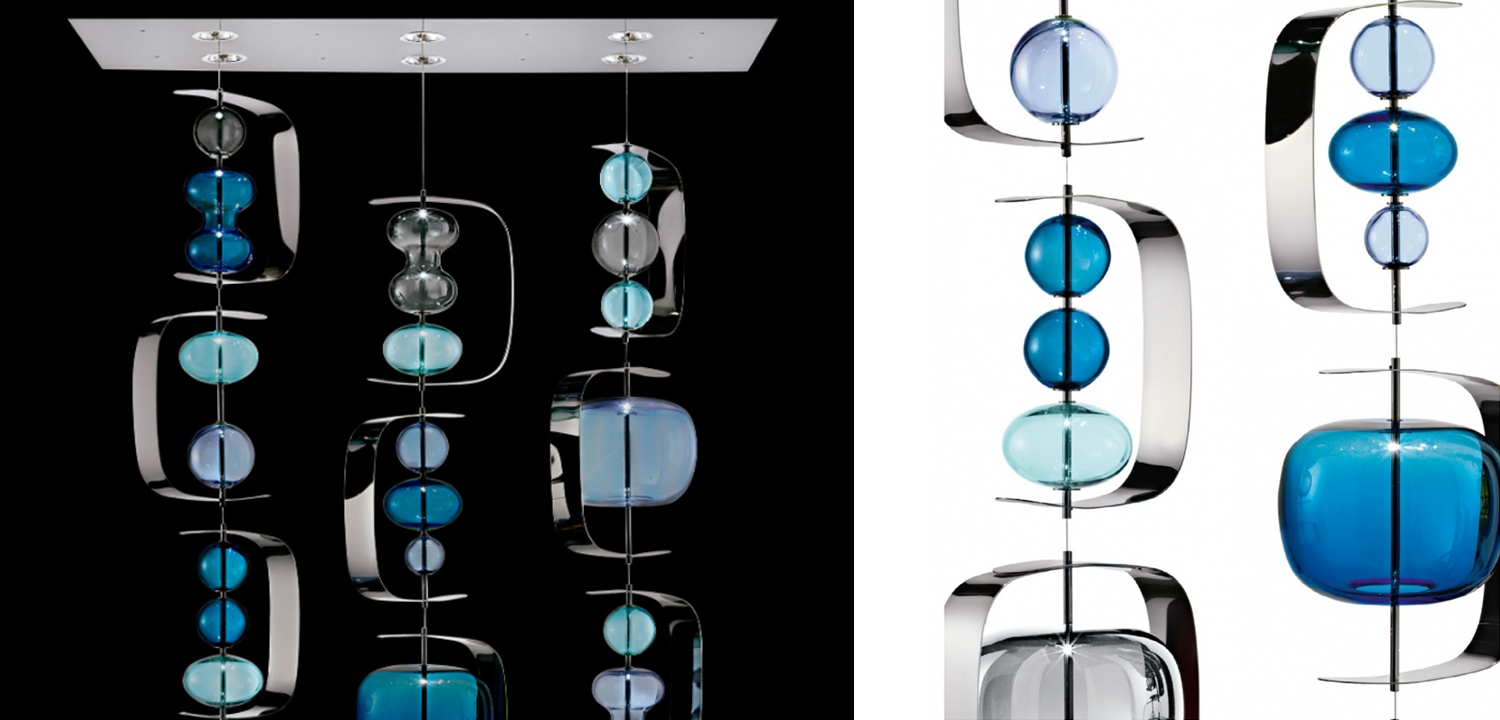 Светильник Barovier & Toso Manhattan Blue - фото