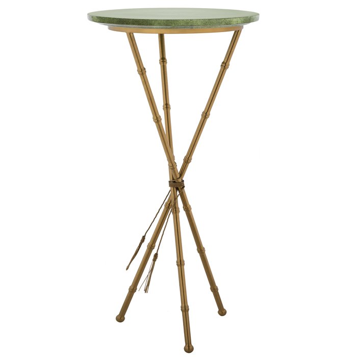 Green Stingray Skin Side Tables Зеленый Золотой в Санкт-петербурге | Loft Concept 