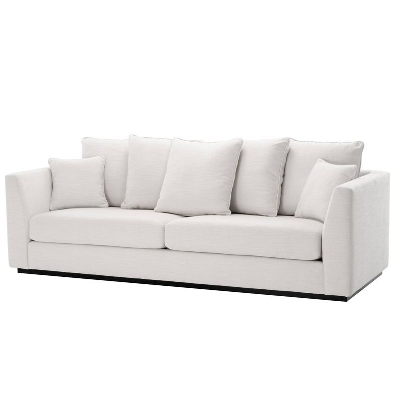 Диван Eichholtz Sofa Taylor white Белый Черный в Санкт-петербурге | Loft Concept 