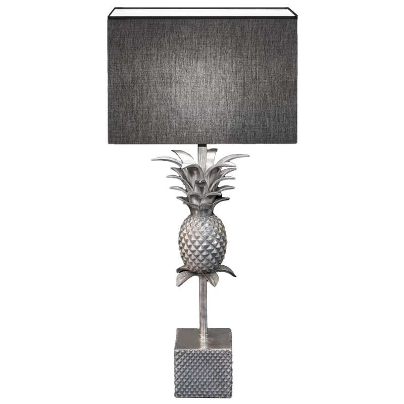 Настольная лампа LAMPTABLE PINEAPPLE STRAIGHT Gray Серый Серебряный в Санкт-петербурге | Loft Concept 