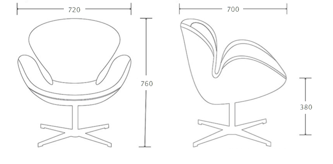 Кресло Spitfire Swan Chair Aviator в Санкт-петербурге