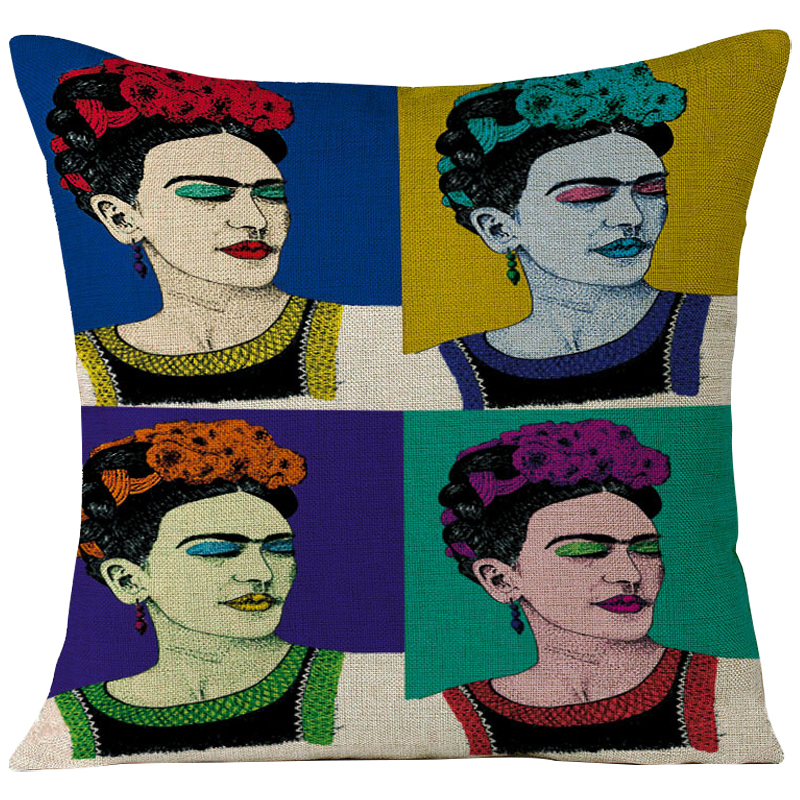 Декоративная подушка Frida Kahlo 12 Мульти в Санкт-петербурге | Loft Concept 