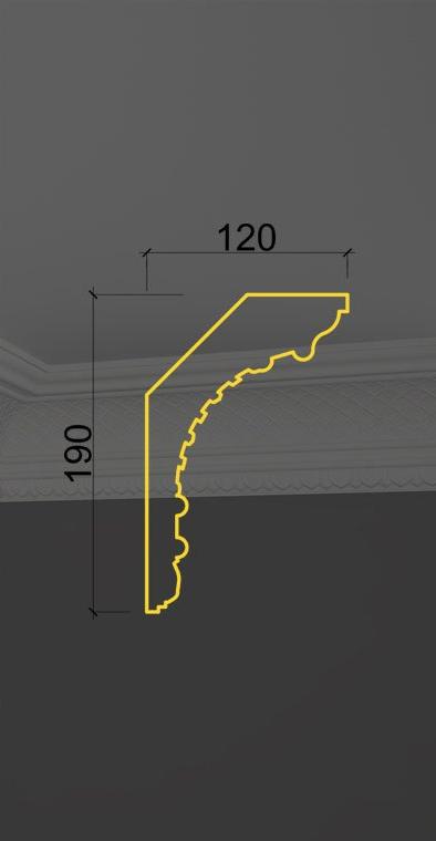 Карниз с орнаментом KO-23 в Санкт-петербурге