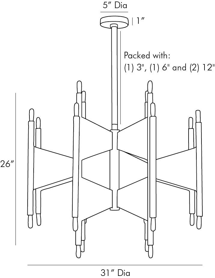 Люстра Arteriors DESKINS CHANDELIER в Санкт-петербурге