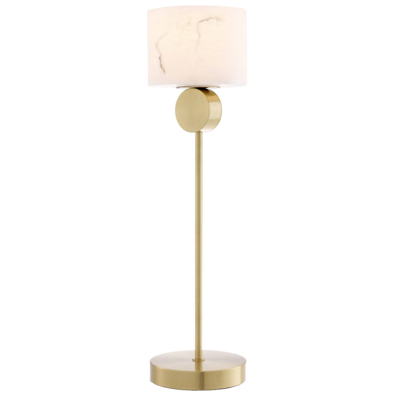 Настольная лампа Eichholtz Table Lamp Etruscan Латунь Белый в Санкт-петербурге | Loft Concept 