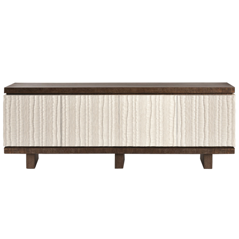 Riverside Textured Long Sideboard  ivory ( слоновая кость ) Коричневый в Санкт-петербурге | Loft Concept 