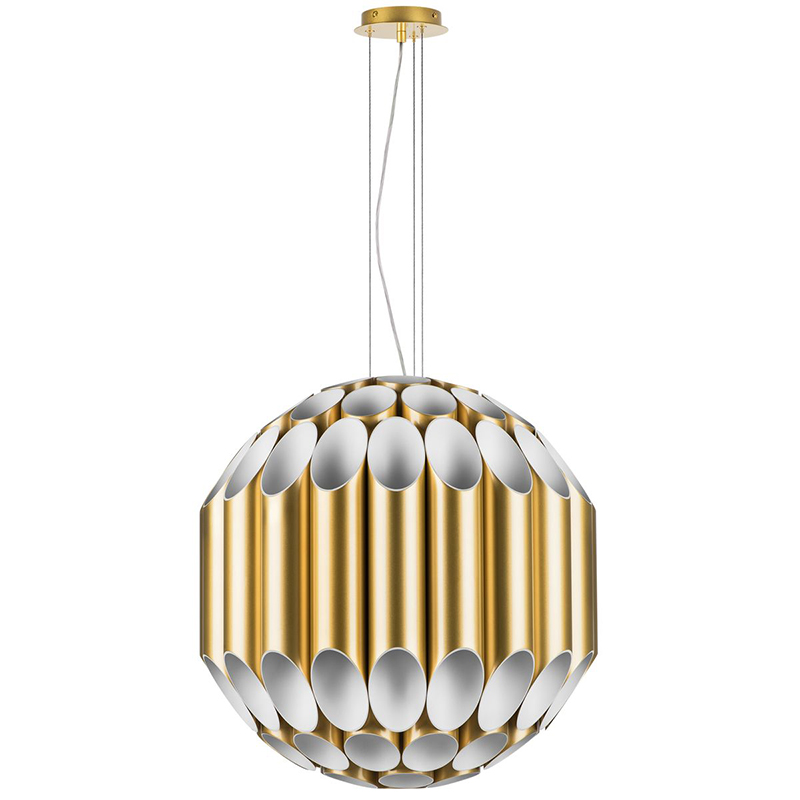 Люстра Garbi Gold Pipe Organ Chandelier 80 Золотой Белый в Санкт-петербурге | Loft Concept 