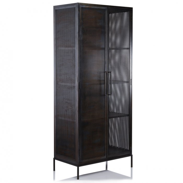  Industrial Loft Dark Metal Tali Cabinet   - | Loft Concept 