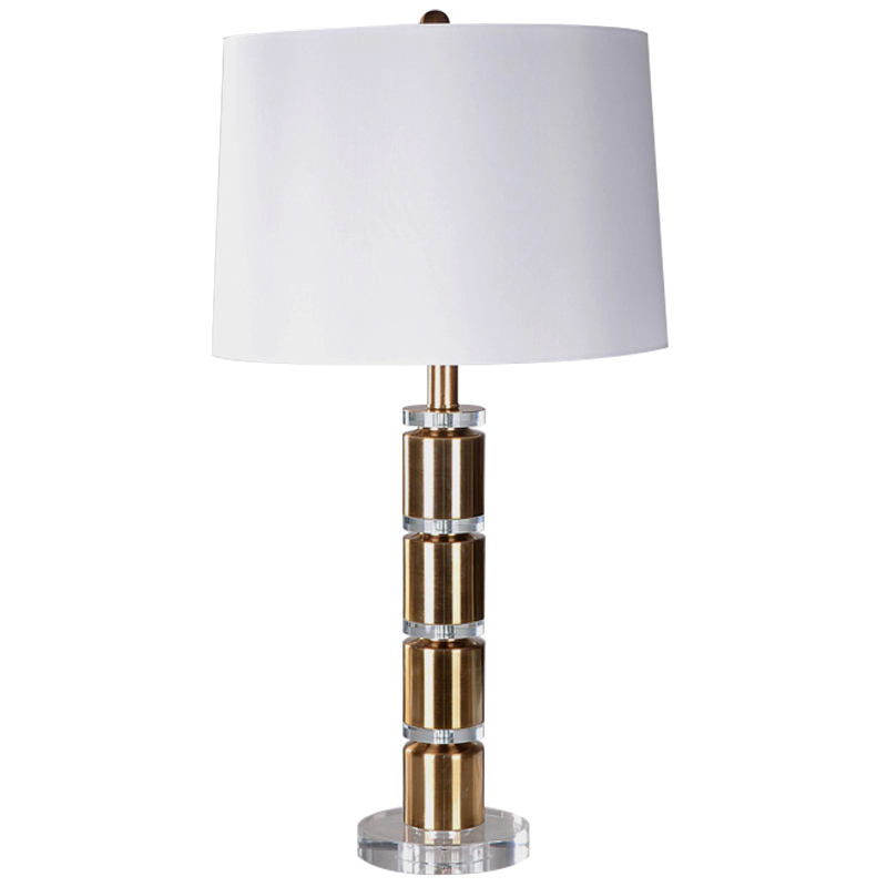 Настольная лампа Beatrix Lampshade Table Lamp Молочный Прозрачное Стекло Латунь в Санкт-петербурге | Loft Concept 