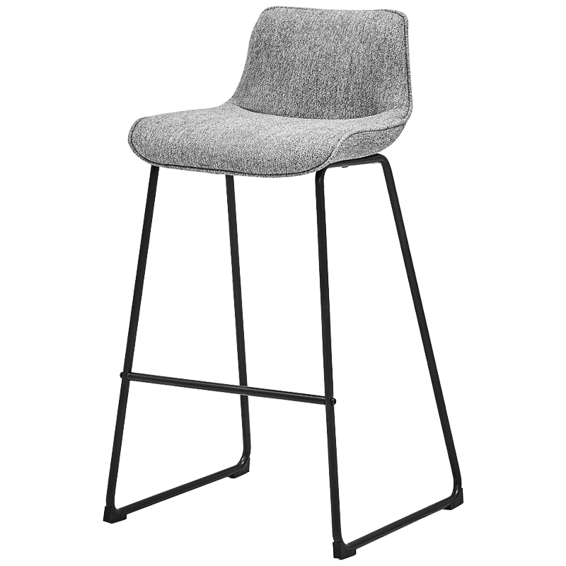 Барный стул Alonzo Bar Stool Gray Черный Светло-серый в Санкт-петербурге | Loft Concept 