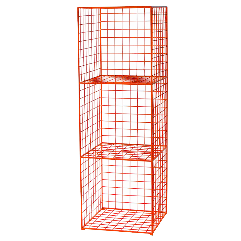 Стеллаж Carney Orange Industrial Metal Rust Rack Оранжевый в Санкт-петербурге | Loft Concept 