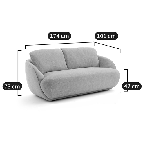 Двухместный диван Halle Green Sofa в Санкт-петербурге