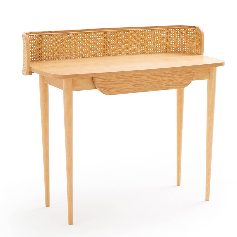 Рабочий стол Morten Wicker Table Светлый дуб в Санкт-петербурге | Loft Concept 