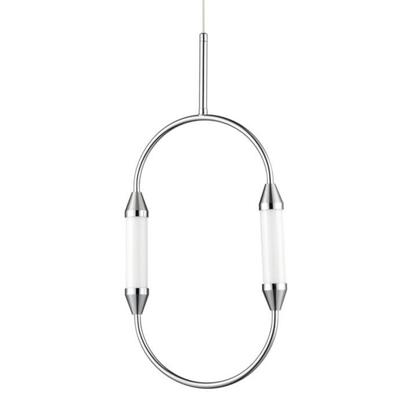 Подвесной светильник Giopato & Coombes CIRQUE Pendant Ellipse Vertical Chrome S Хром в Санкт-петербурге | Loft Concept 