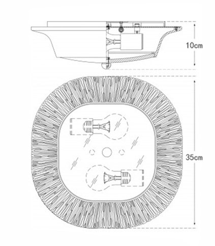 Потолочный светильник Utopia Round Sconce Gold в Санкт-петербурге