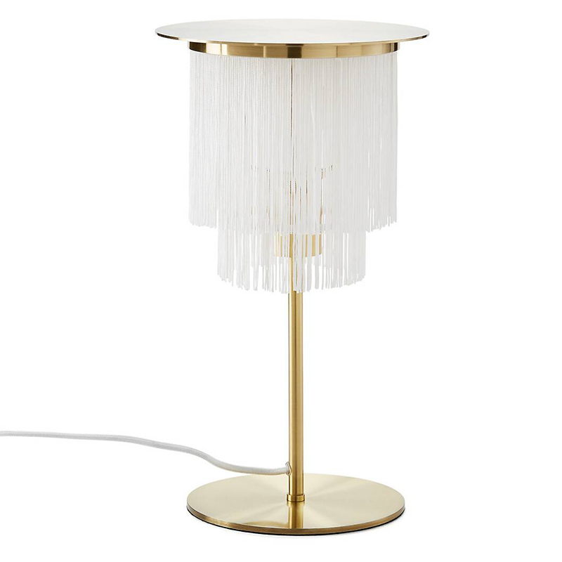 Настольная лампа Houtique Table lamp Белый Латунь в Санкт-петербурге | Loft Concept 