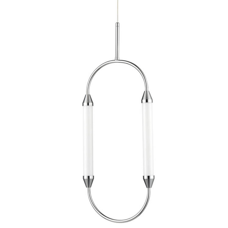 Подвесной светильник Giopato & Coombes CIRQUE Pendant Ellipse Vertical Chrome M Хром в Санкт-петербурге | Loft Concept 