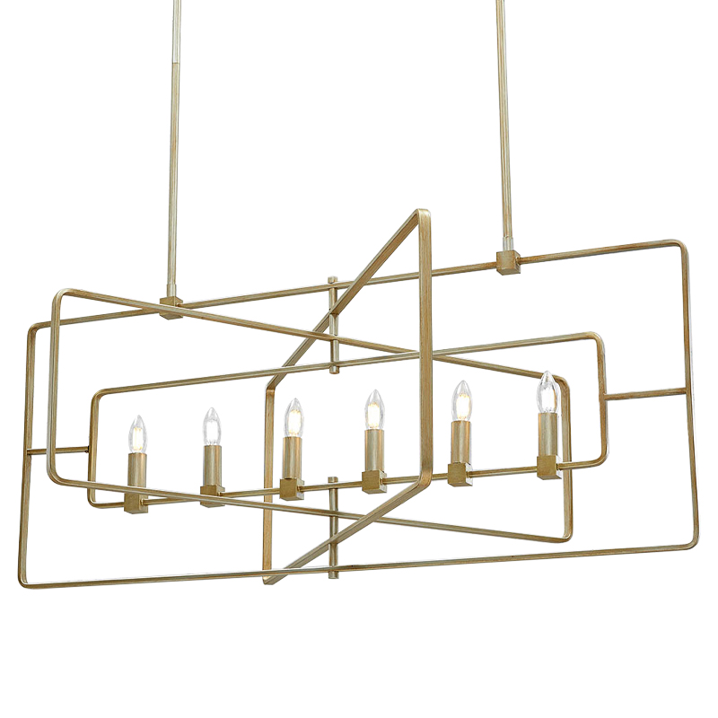 Люстра Macleod Linear Chandelier Золотой в Санкт-петербурге | Loft Concept 