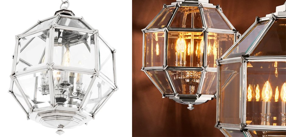 Люстра Lantern Owen Nickel S - Loft-Concept в Санкт-петербурге
