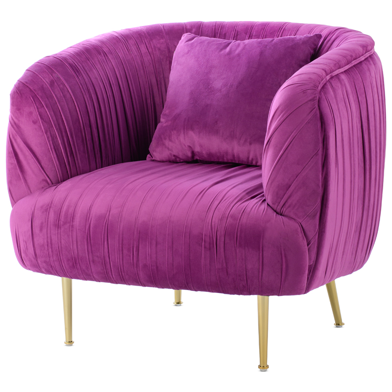 Кресло SOUFFLE CHAIR purple Фуксия Золотой в Санкт-петербурге | Loft Concept 