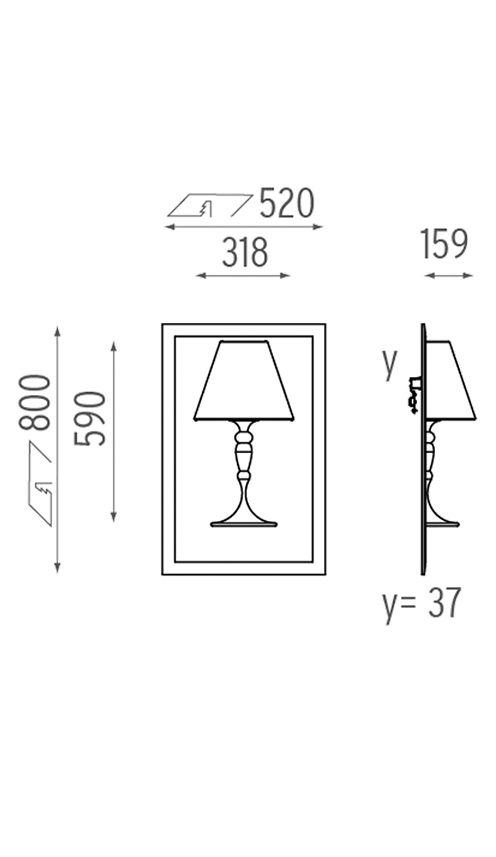 Настенный Светильник Flos Abajourd Hui Small Lampada da parete в Санкт-петербурге