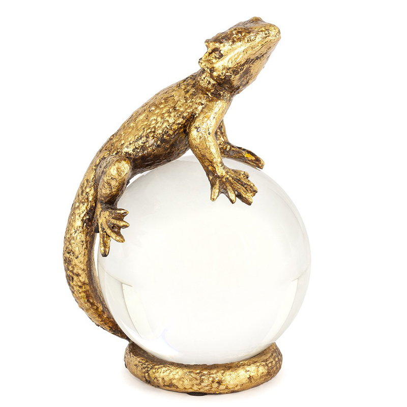 Статуэтка PAPERWEIGHT LIZARD Белый Бронза в Санкт-петербурге | Loft Concept 