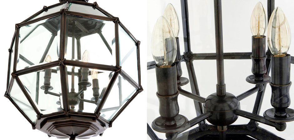 Люстра Lantern Owen Bronze M - Loft-Concept в Санкт-петербурге