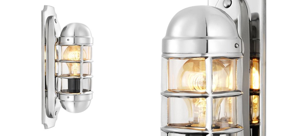Бра Eichholtz Wall Lamp Le Caprice Nickel - Loft-Concept в Санкт-петербурге