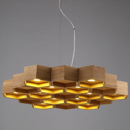 Люстра Honeycomb 12 Loft Wooden Ecolight  в Санкт-петербурге | Loft Concept 