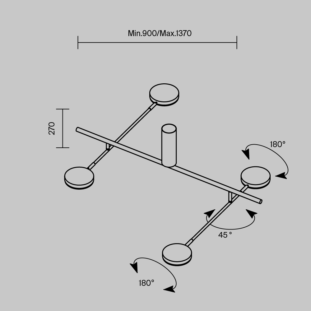 Потолочный светильник Fad 3000К 26Вт в Санкт-петербурге