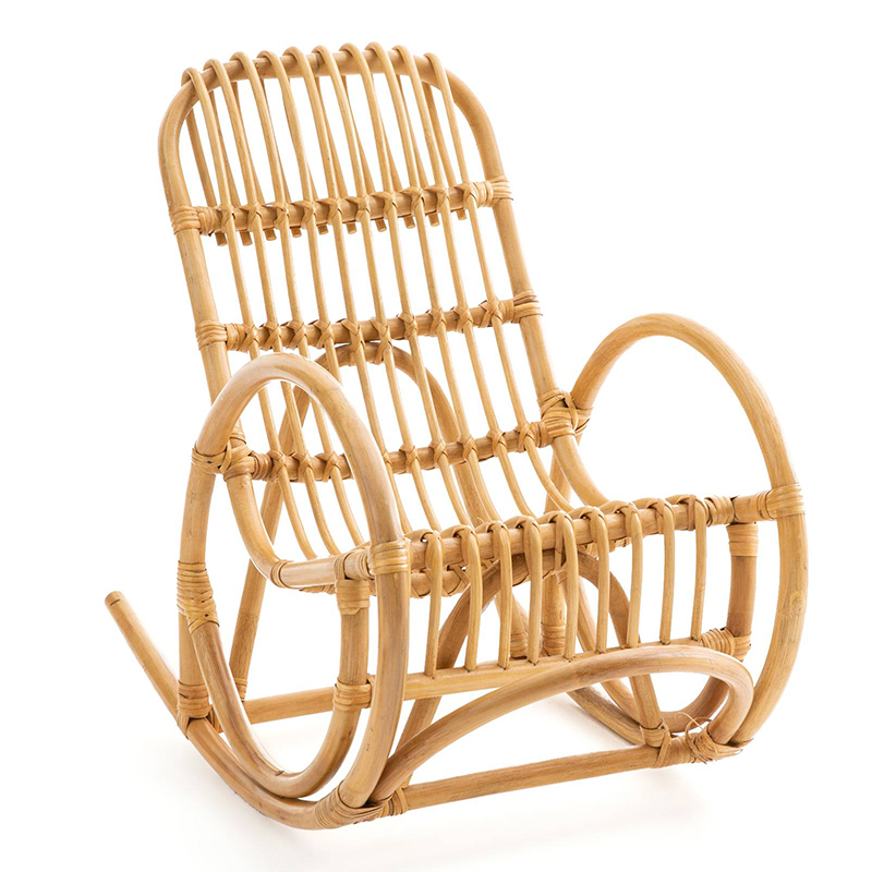 Детское кресло-качалка Wicker Baby Rocking Chair Бежевый в Санкт-петербурге | Loft Concept 